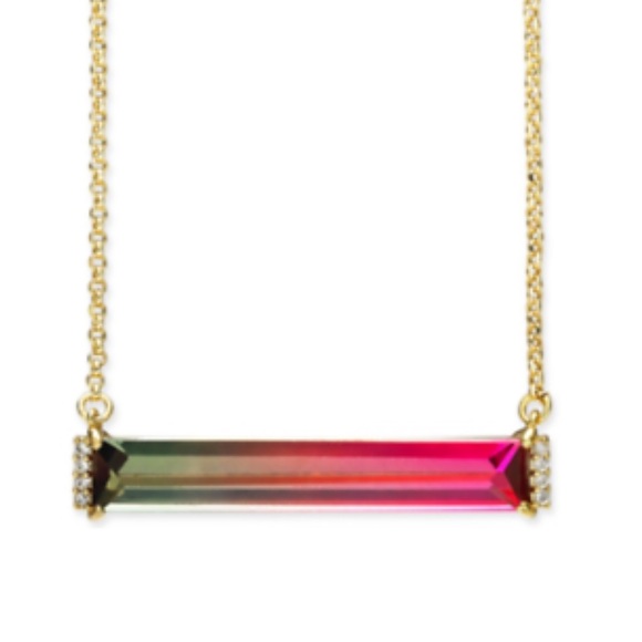 kate spade Geo Gems Mini Bar Pendant Necklace